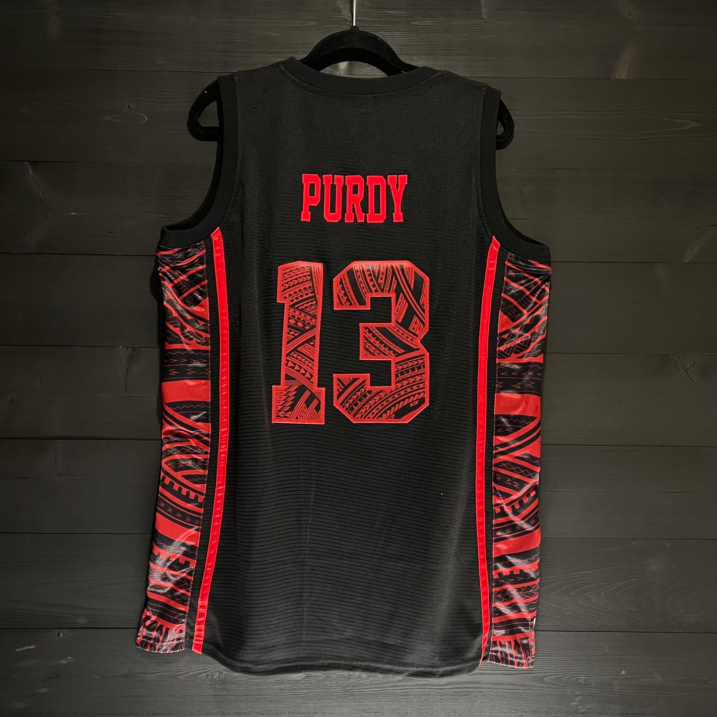 N-483m PURDY #13 SF Black Tribal - MADE TO ORDER