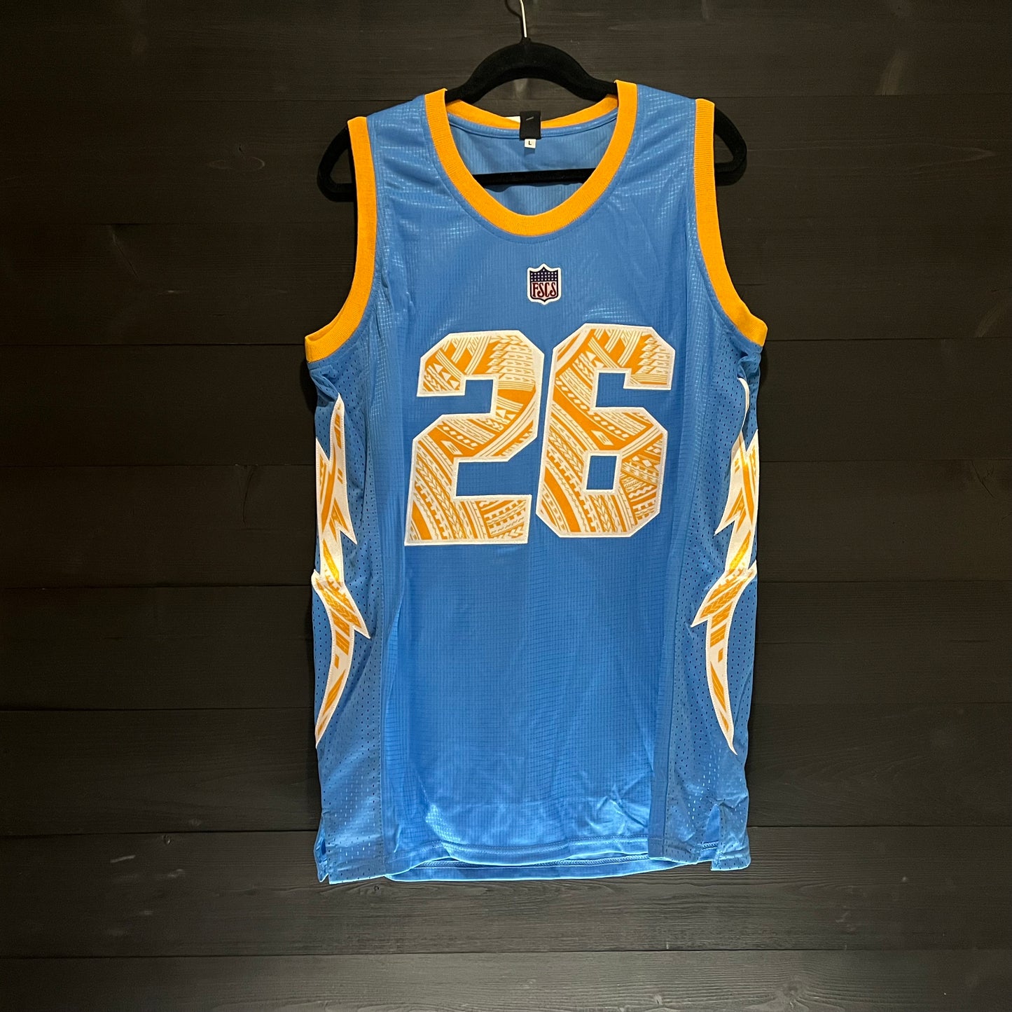 B-001m SAMUEL JR. #26 BOLTS Powder Tribalz - MADE TO ORDER