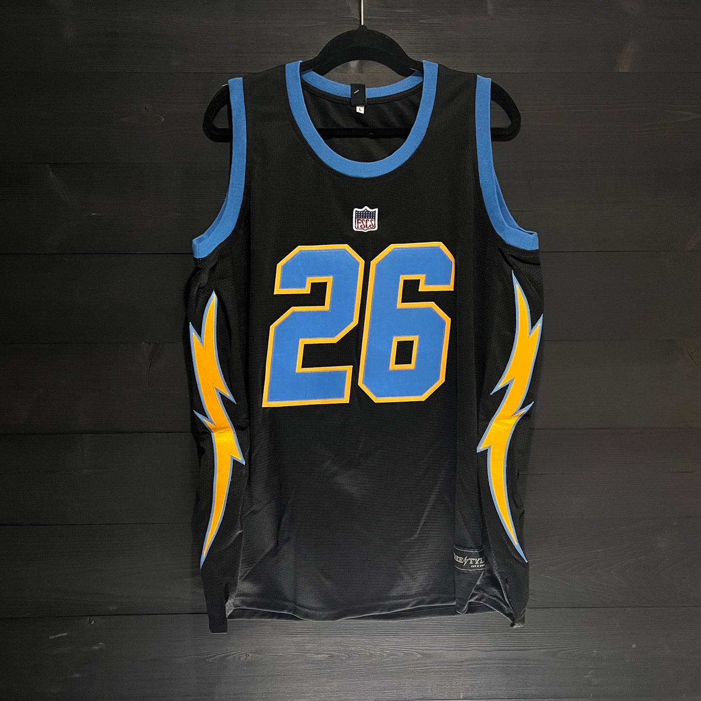 B-005m SAMUEL JR #26 BOLTS Black - MADE TO ORDER