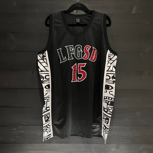 C-011a #15 LFGSD Black White Hiero - AVAILABLE STOCK