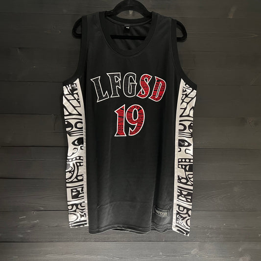 C-011a #19 LFGSD Black White Hiero - AVAILABLE STOCK