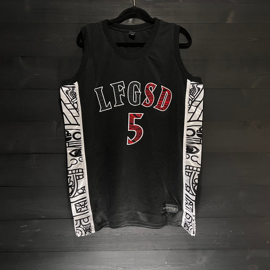 C-011a #5 LFGSD Black White Hiero - AVAILABLE STOCK