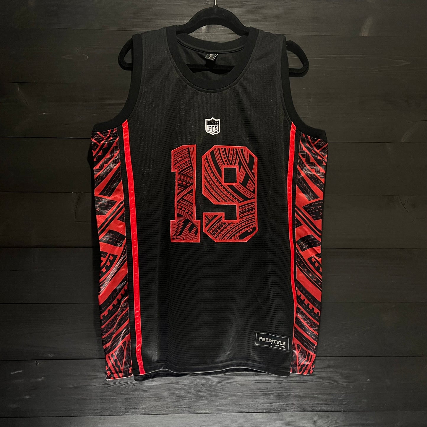 N-483a SAMUEL #19 SF Black Tribal - AVAIL STOCK