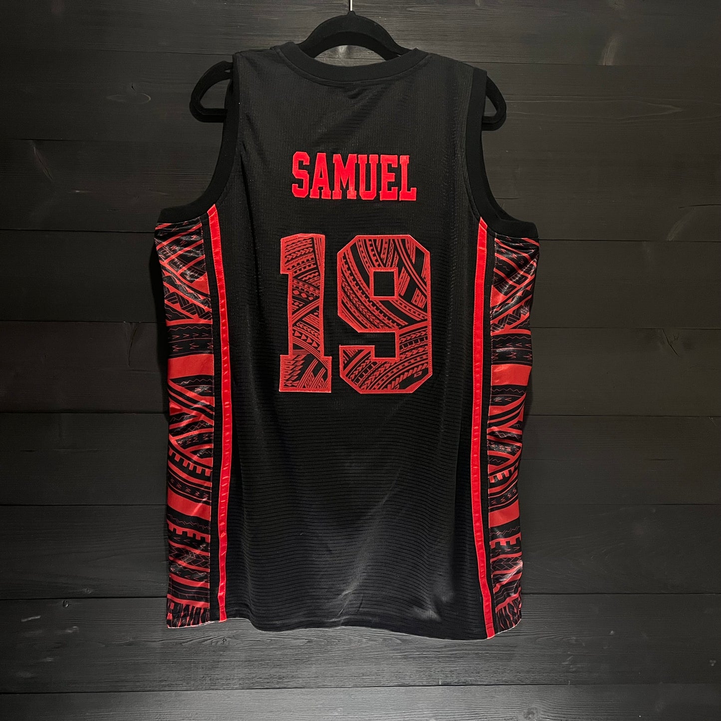 N-483a SAMUEL #19 SF Black Tribal - AVAIL STOCK