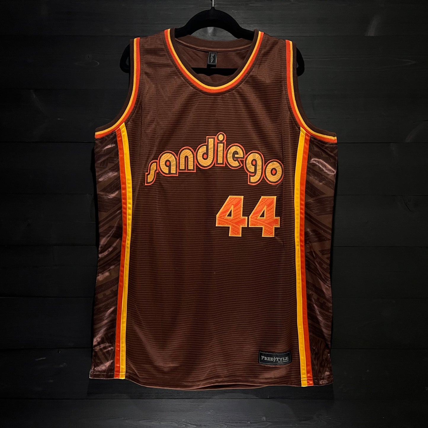 A-024a #44 Retro Brown Orange Yellow Gold - All SIZES