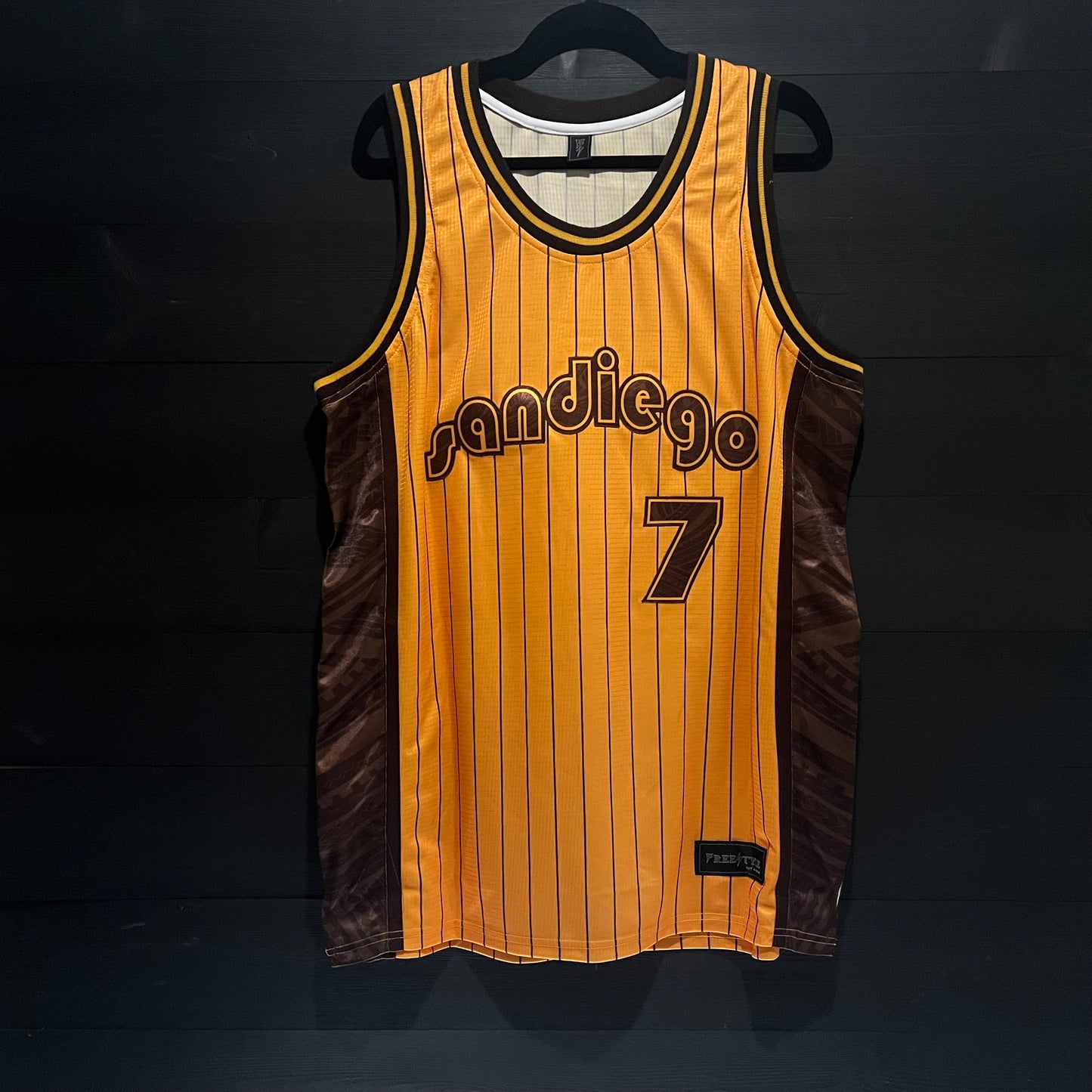 A-025m H.S. KIM Hangul Script #7 SD 1978 Yellow Pinstripes - MADE TO ORDER