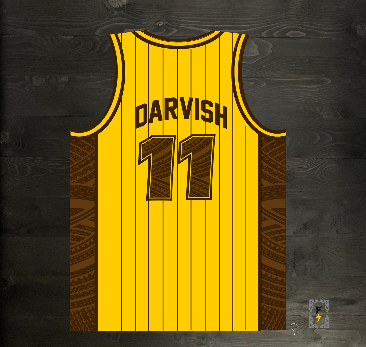 A-025m DARVISH #11 SD 1978 Yellow Pinstripes - MADE TO ORDER