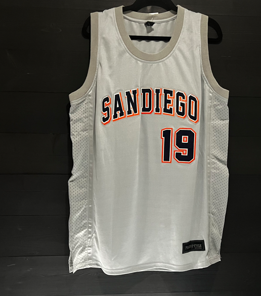 A-013m #19 Gray Navy Orange - MADE TO ORDER - ALL SIZES