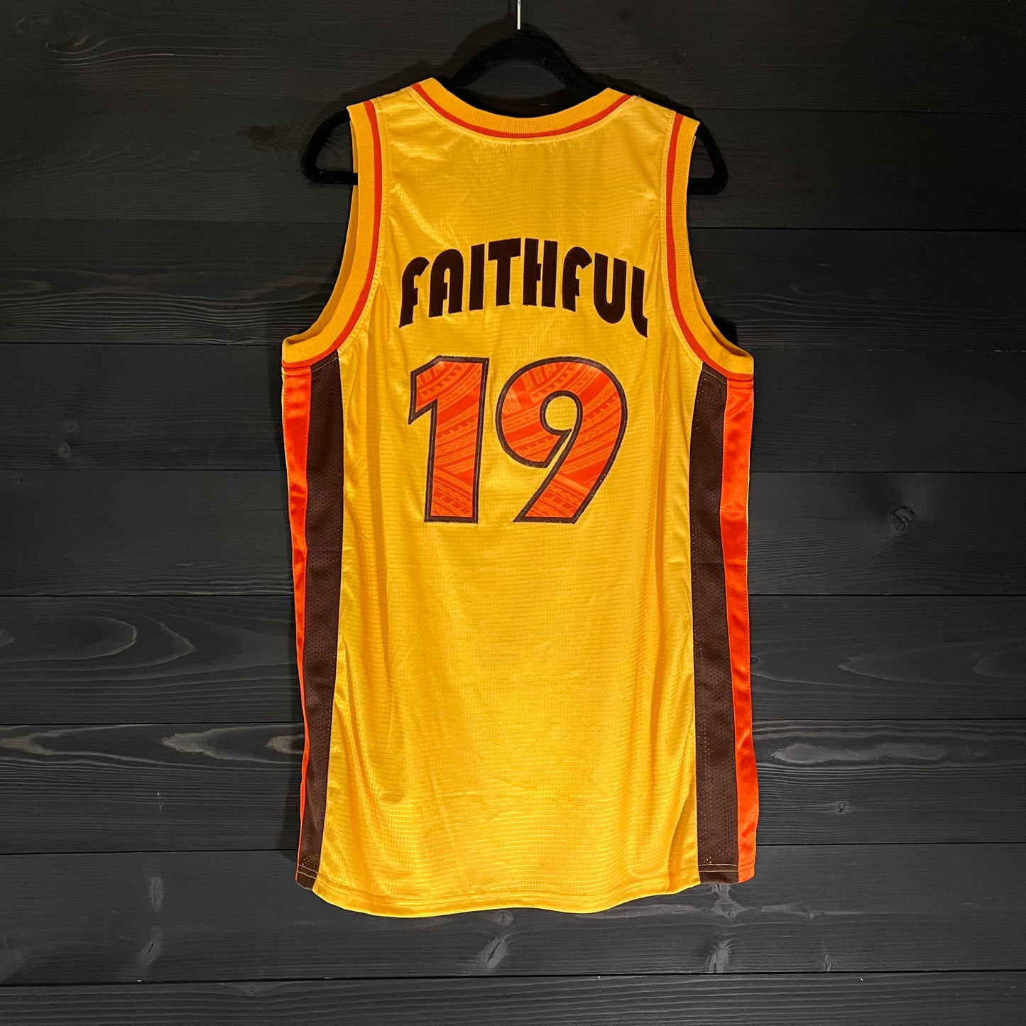 A-101a #19 FINE CITY FAITHFUL Yellow Brown Orange Tribal - ALL STOCK
