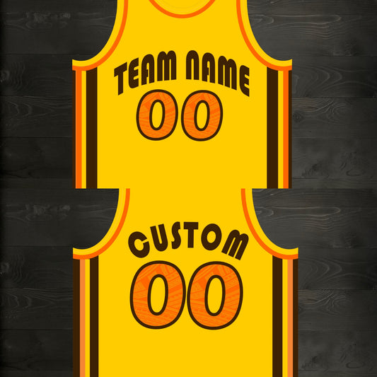A-101m CUSTOM Team - Yellow Brown Retro ALL SIZES - MADE TO ORDER