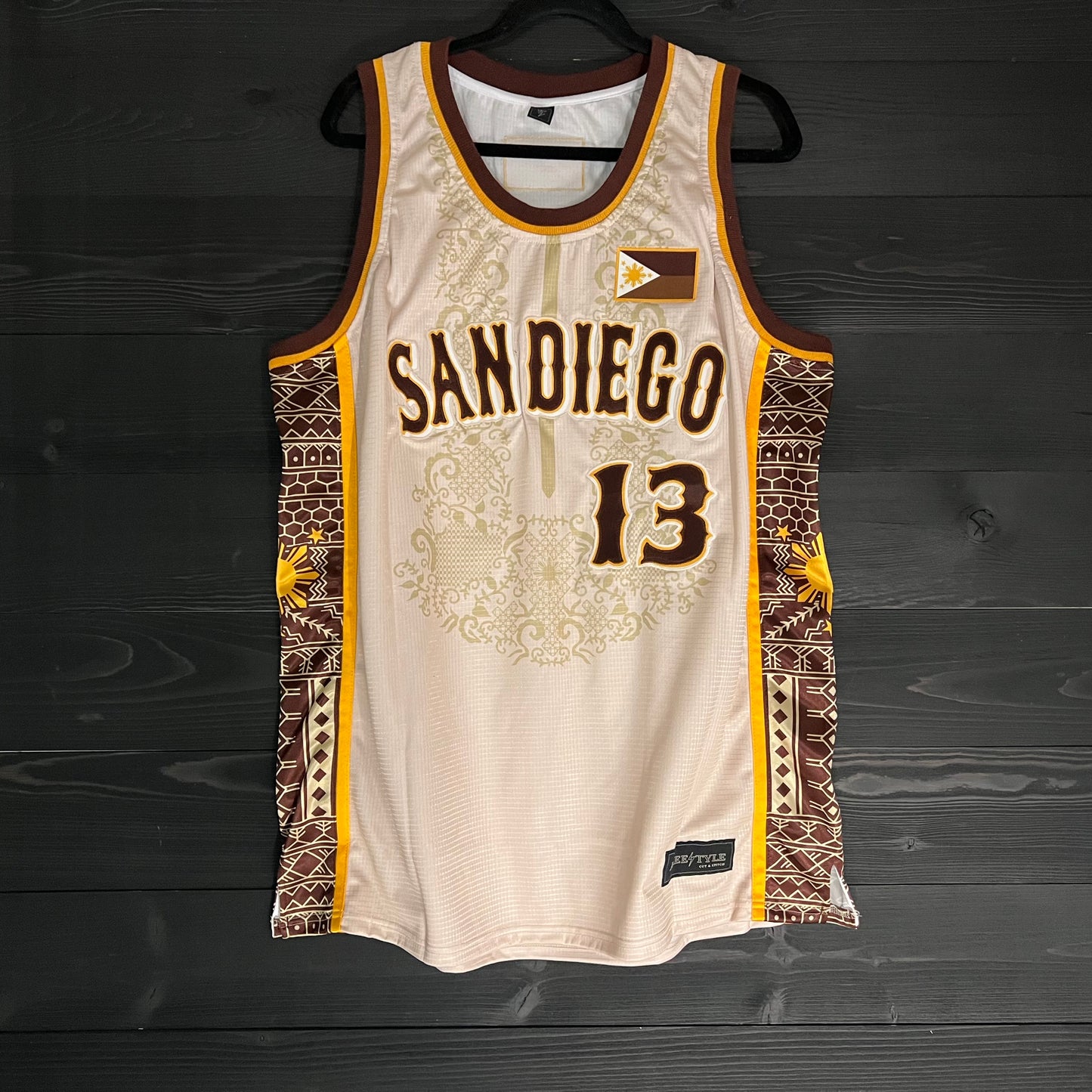 A-102m #13 Filipino Inspired Creme Brown Barong - MADE TO ORDER