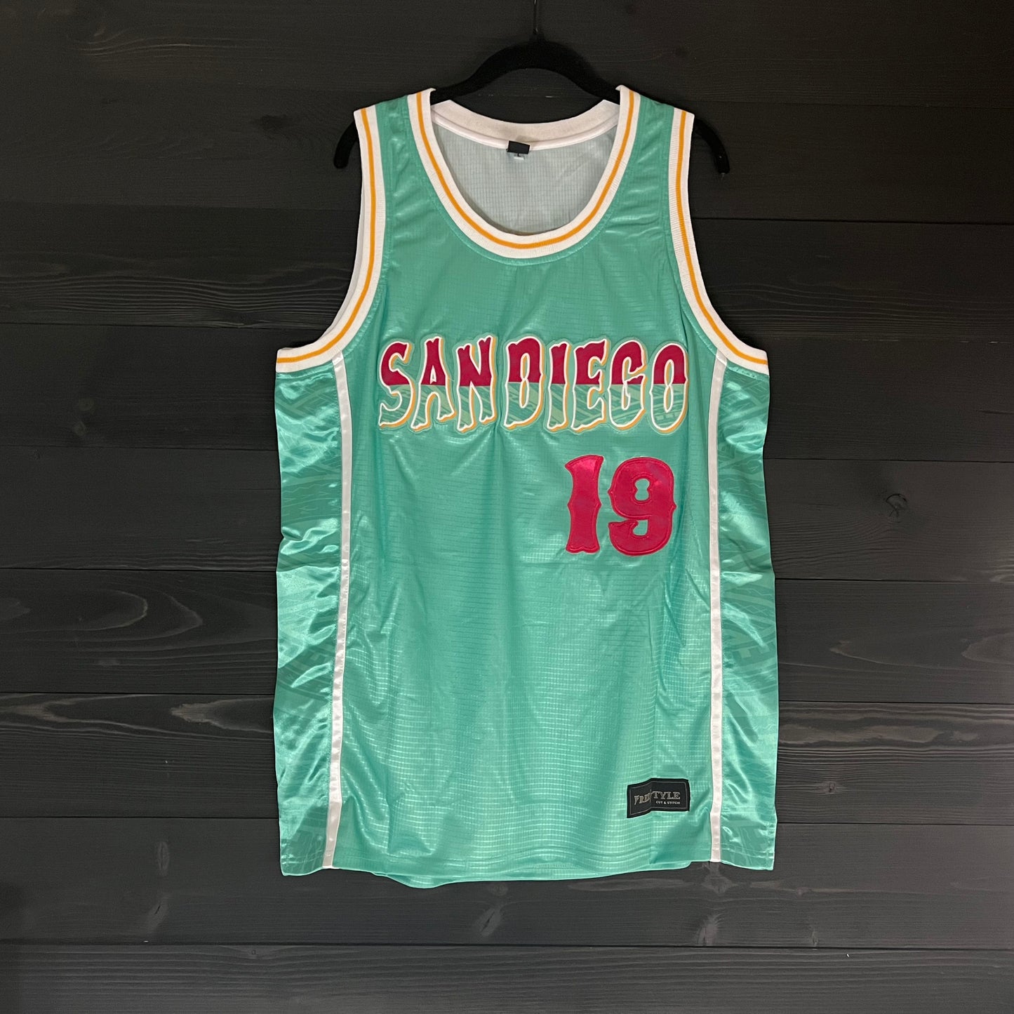 A-104a #19 FAITHFUL Mint Pink Tribal - ALL STOCK