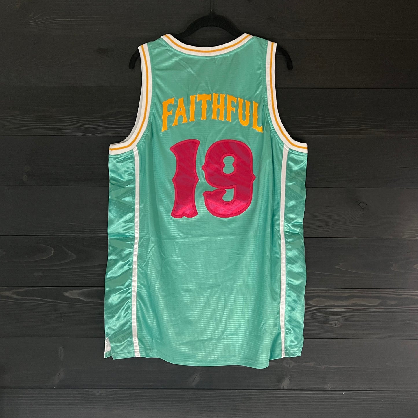 A-104a #19 FAITHFUL Mint Pink Tribal - ALL STOCK