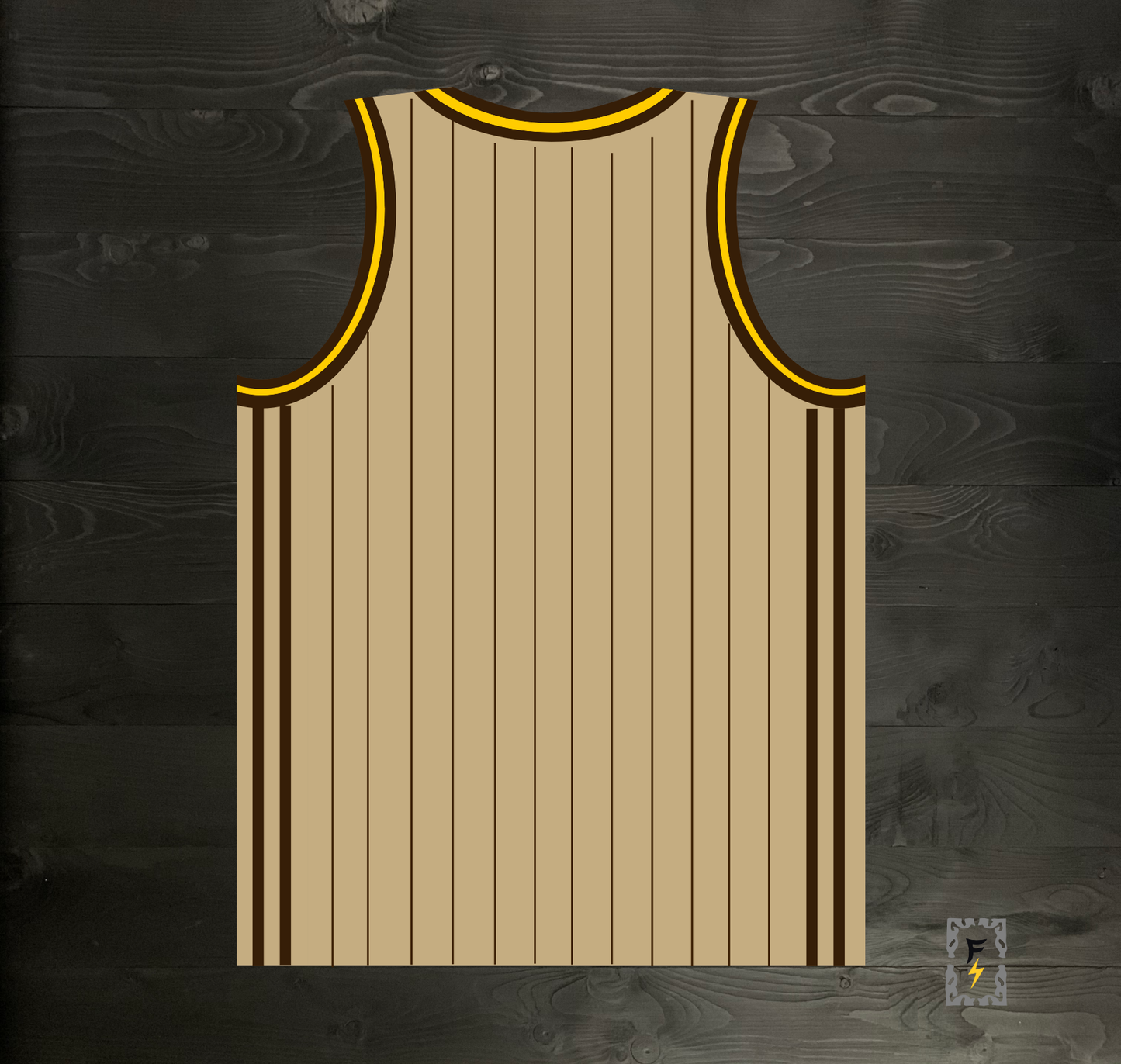 A-112m SD Sand Brown Yellow Basketball Tank Top - MADE TO ORDER