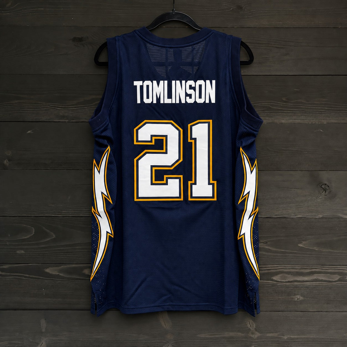 B-019a #21 Navy Yellow Gold White Throwback- AVAILABLE STOCK