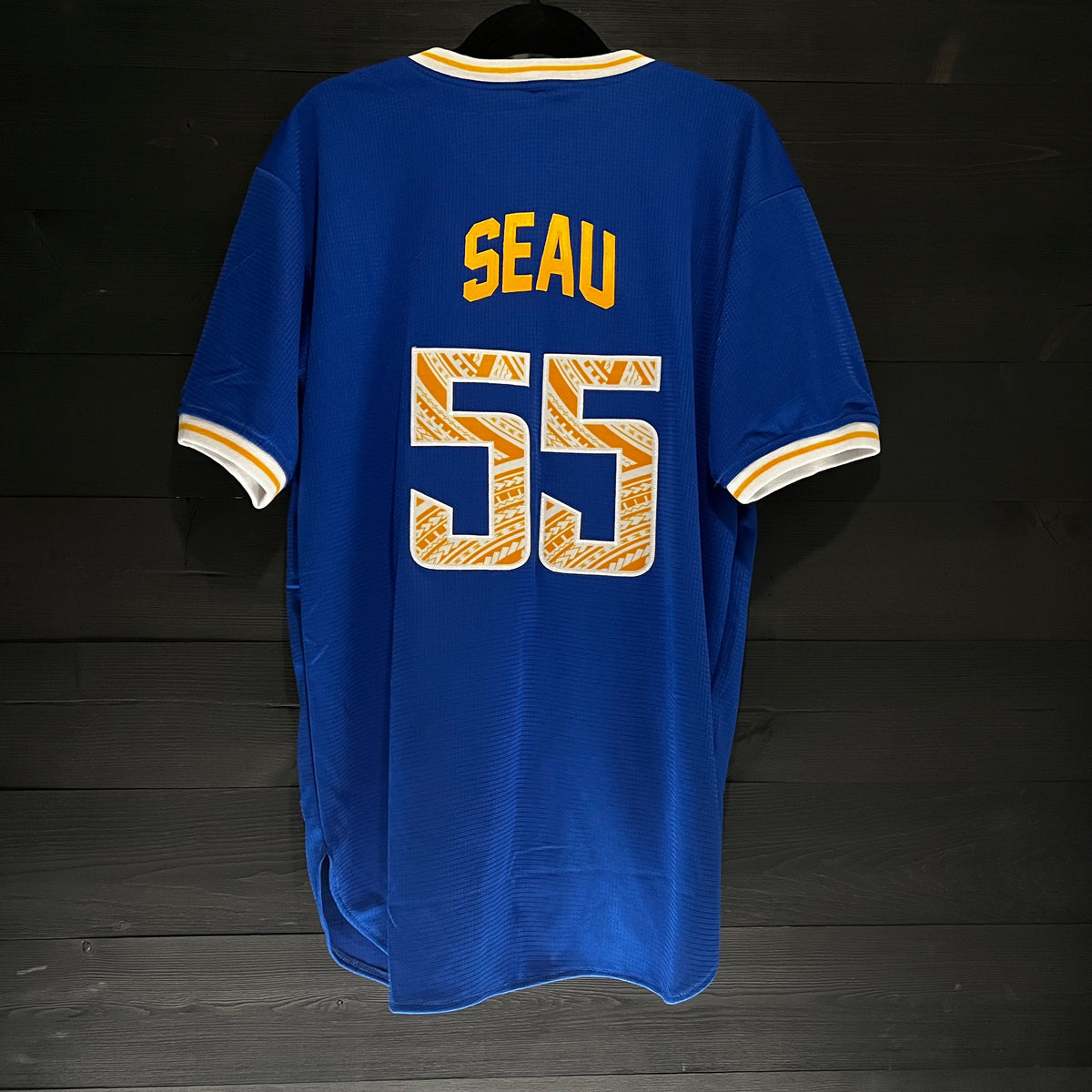 Men #55 - Royal Blue Baseball Tribal | BM-025a