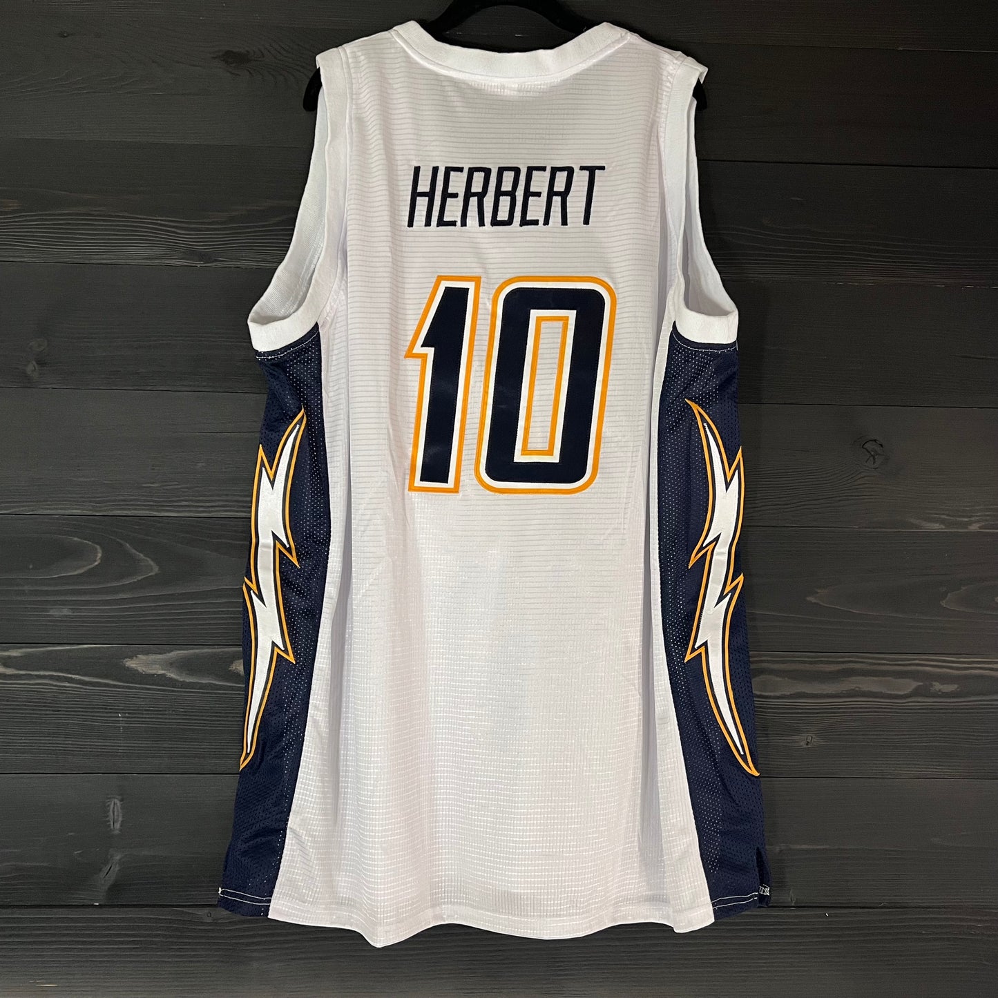 B-032a #10 White Navy Yellow Gold - AVAILABLE STOCK