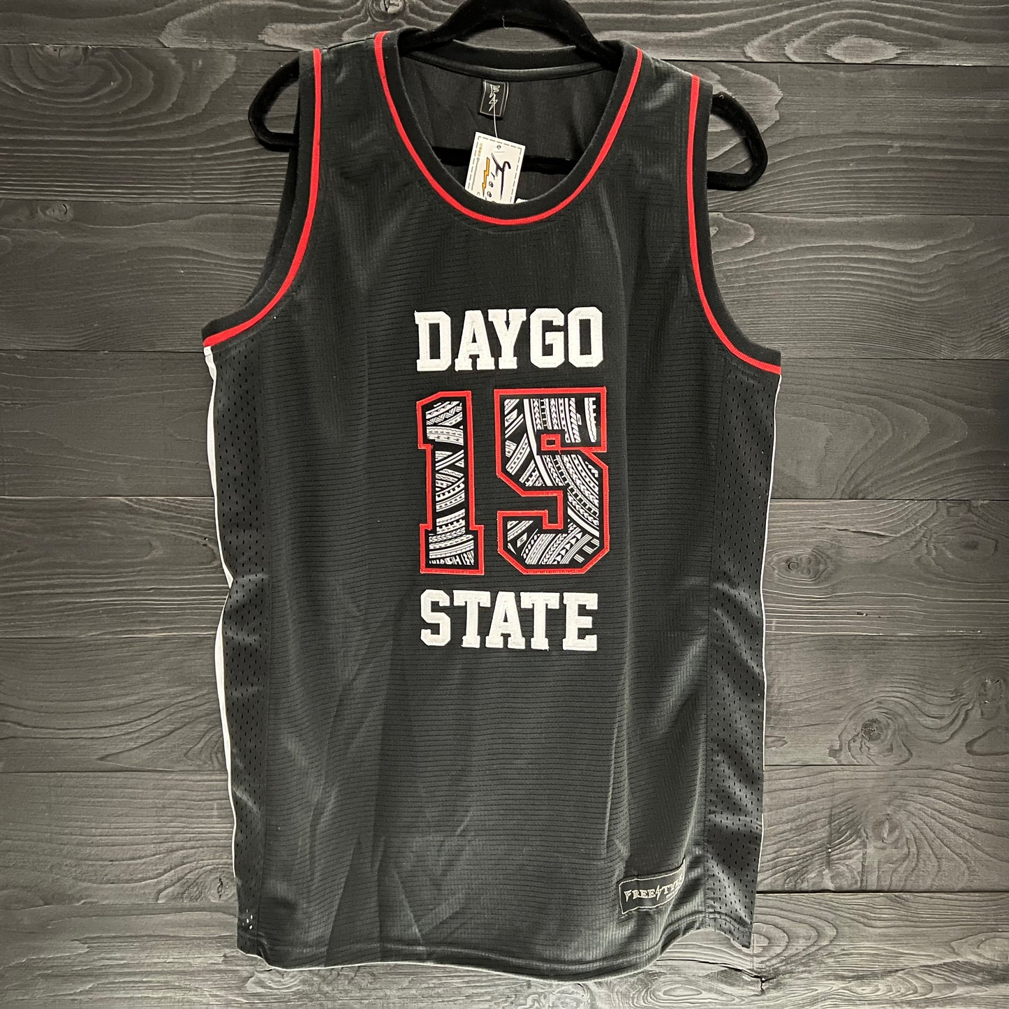 C-001a #15 Daygo State Black Hoops Tribal - AVAILABLE STOCK