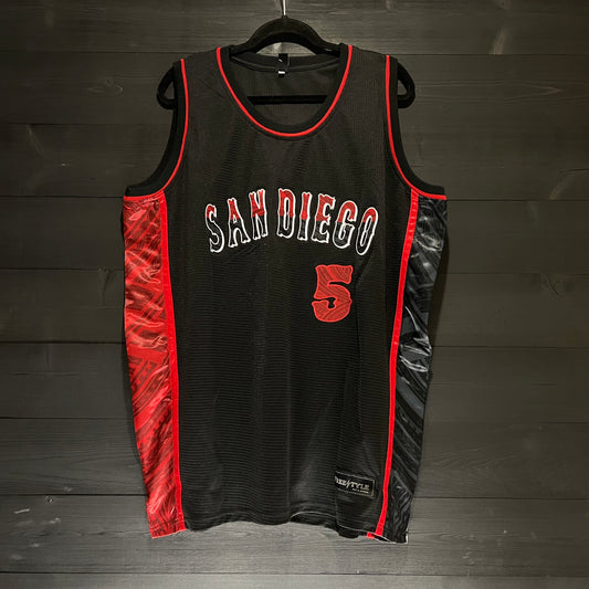 C-010a #5 Black Red City Tribal - AVAILABLE STOCK