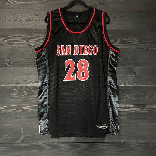 C-015a #28 Black Red Black Tribal - AVAILABLE STOCK