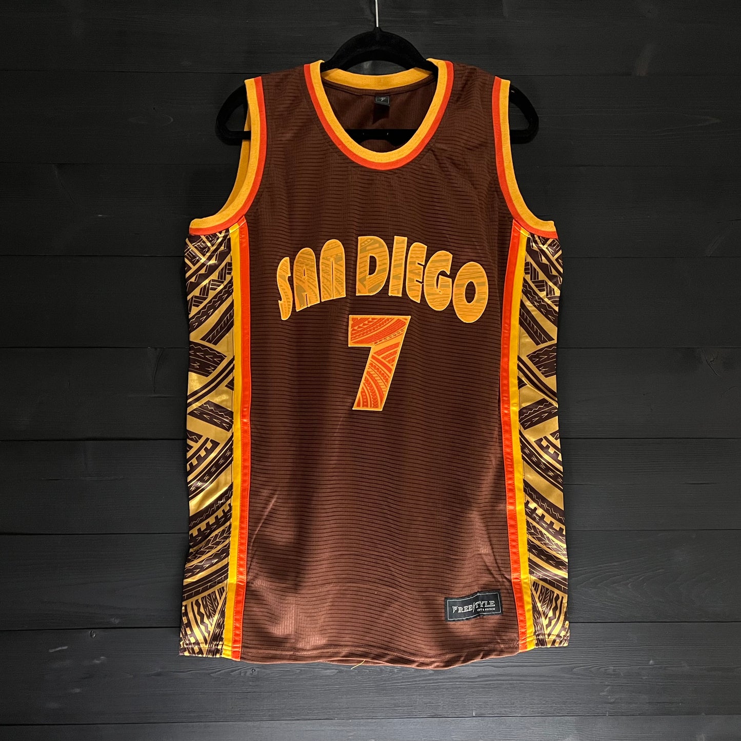 A-002a #7 Brown Orange Tribalz - CLEARANCE