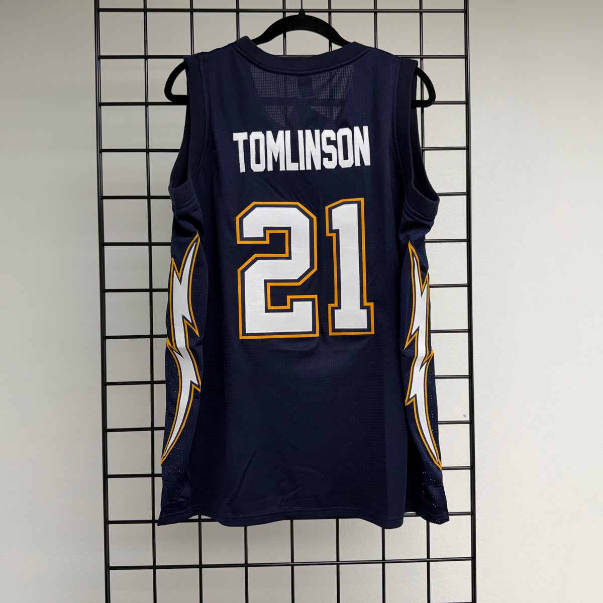 B-019a #21 Navy Yellow Gold White Throwback- AVAILABLE STOCK