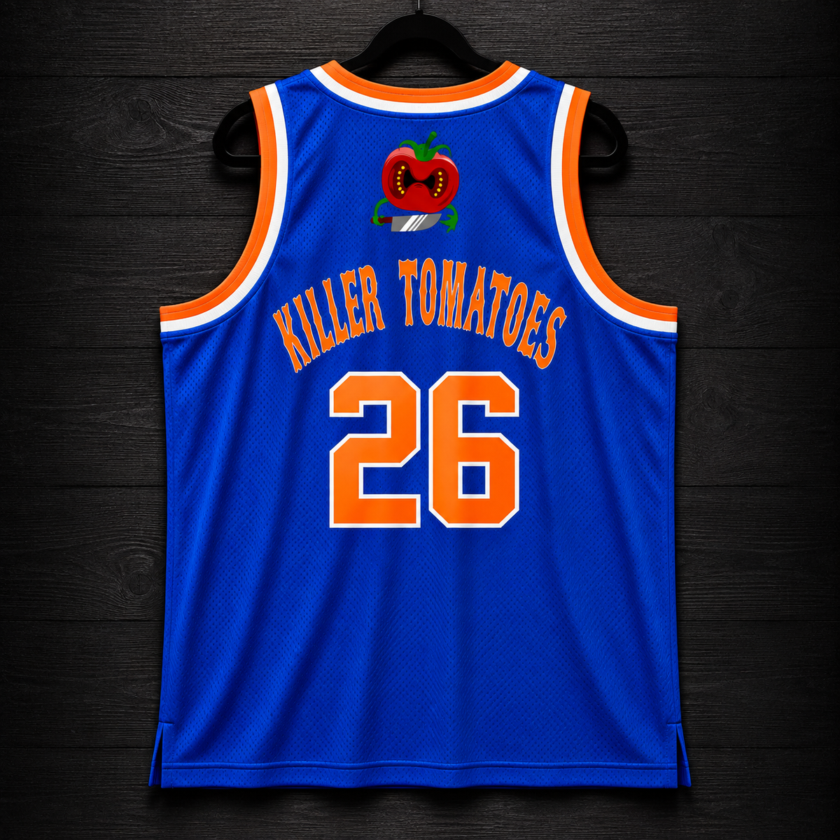 V-106m Attack of the Killer Tomatoes Knicks Inspired -New York Comic Con 2026 - Basketball Jersey - PRE-ORDER