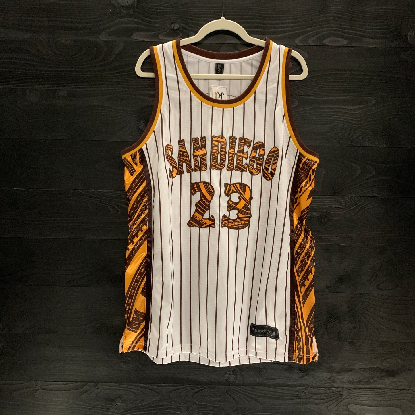 A-001m #23 White Tribalz- MADE TO ORDER - ALL SIZES