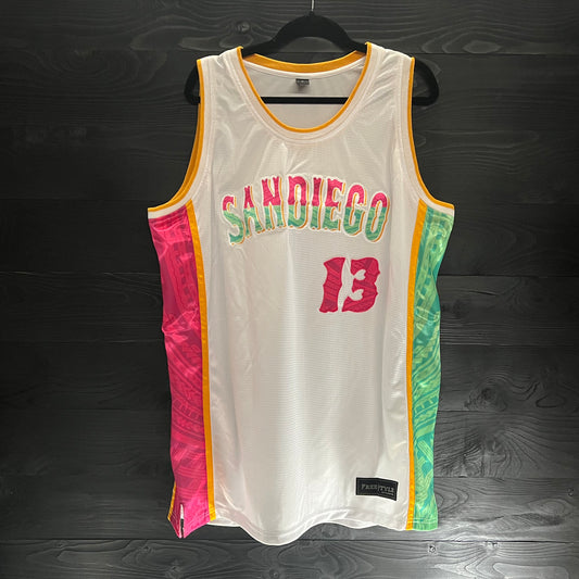 A-003a #13 White Mint Pink - ALL SIZES