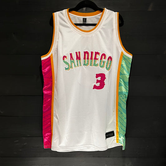 A-003a #3 White Mint Pink - ALL SIZES