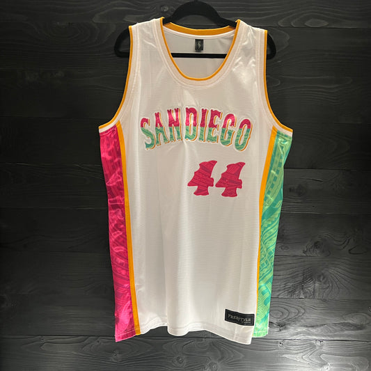 A-003a #44 White Mint Pink - ALL SIZES