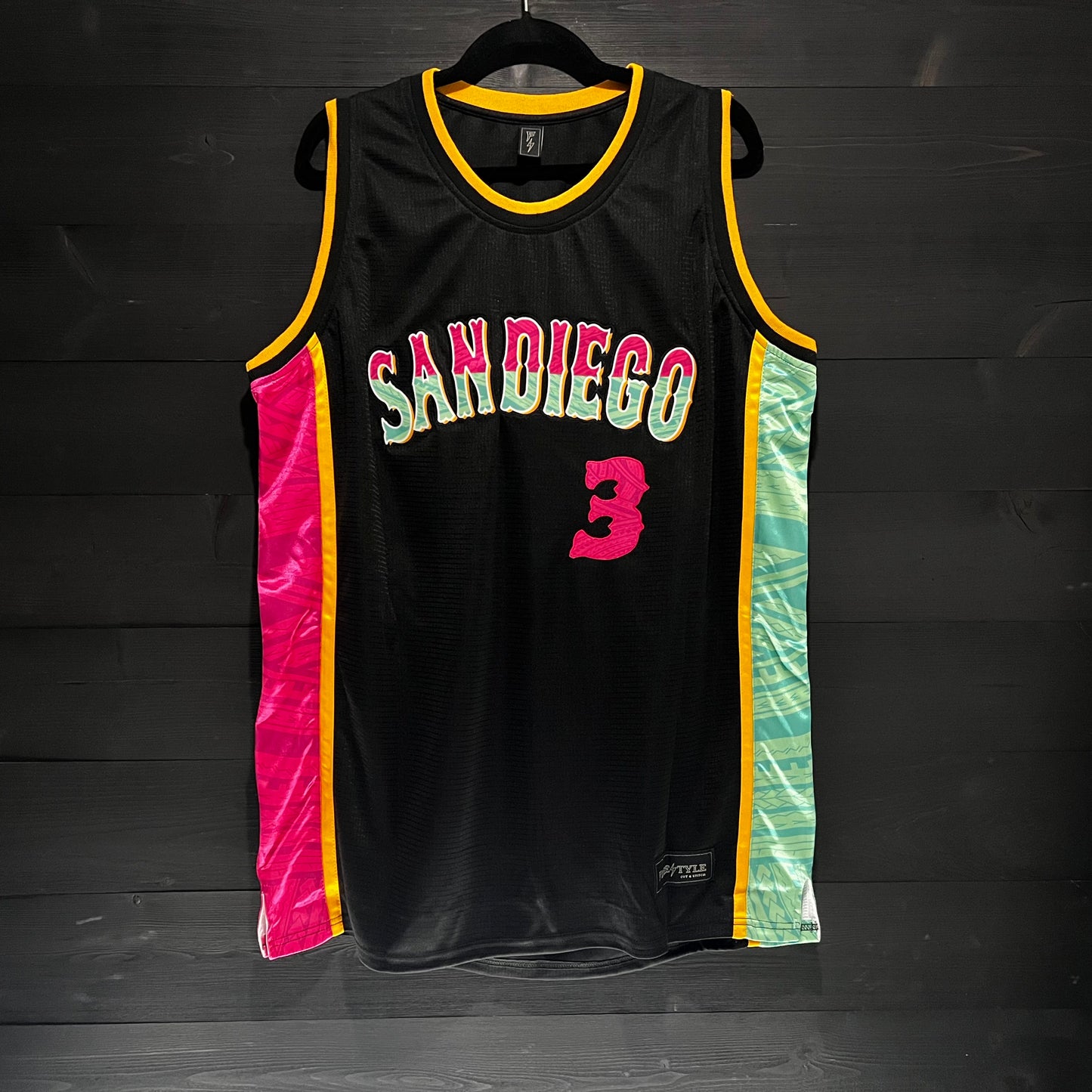 A-004a #3 Black Mint Pink - ALL SIZES