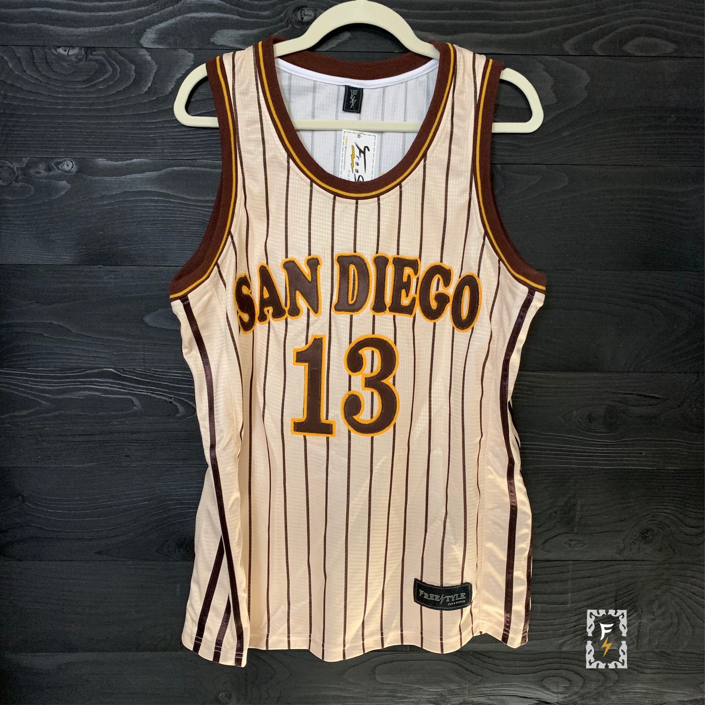 A-006a #13 Sand Brown Pinstripes - ALL SIZES