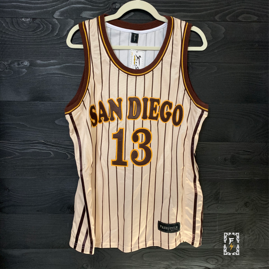 A-006a #13 Sand Brown Pinstripes - ALL SIZES