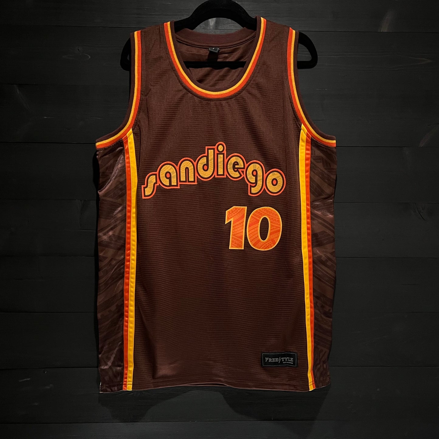 A-024a #10 Retro Brown Orange Yellow - CLEARANCE