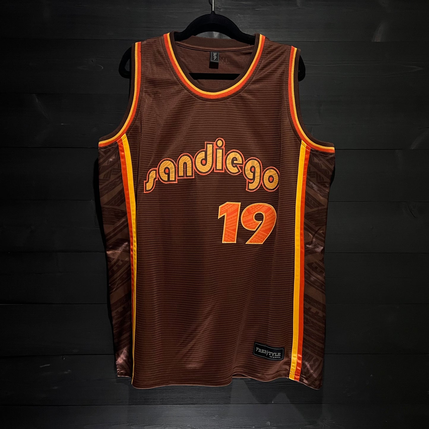 A-024a #19 Retro Brown Orange Yellow Gold - ALL SIZES