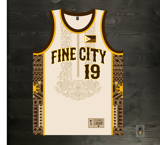 A-102m #19 FINE CITY FAITHFUL Filipino Inspired Creme Brown Barong - MADE TO ORDER