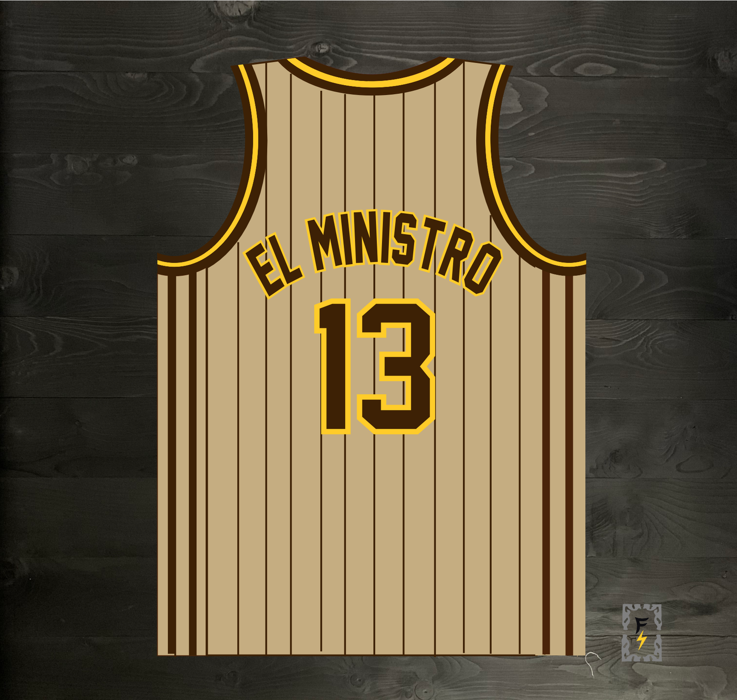 A-105m EL MINISTRO #13 Sand Bown Pinstripes - MADE TO ORDER