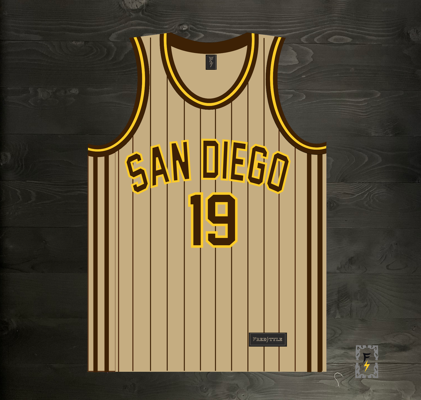 A-105m FAITHFUL #19 Sand Bown Pinstripes - MADE TO ORDER