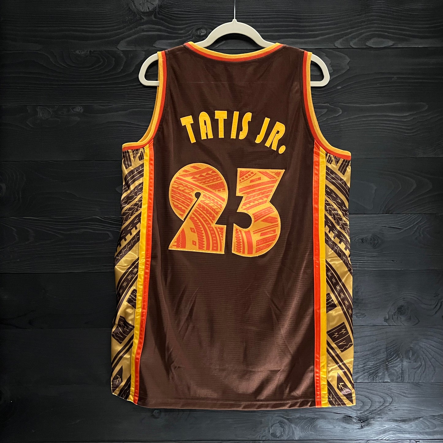 A-002m #23 Brown Orange Tribalz - MADE TO ORDER - ALL SIZES