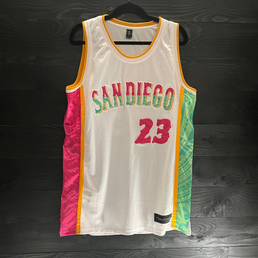 A-003a #23 White Mint Pink - ALL SIZES