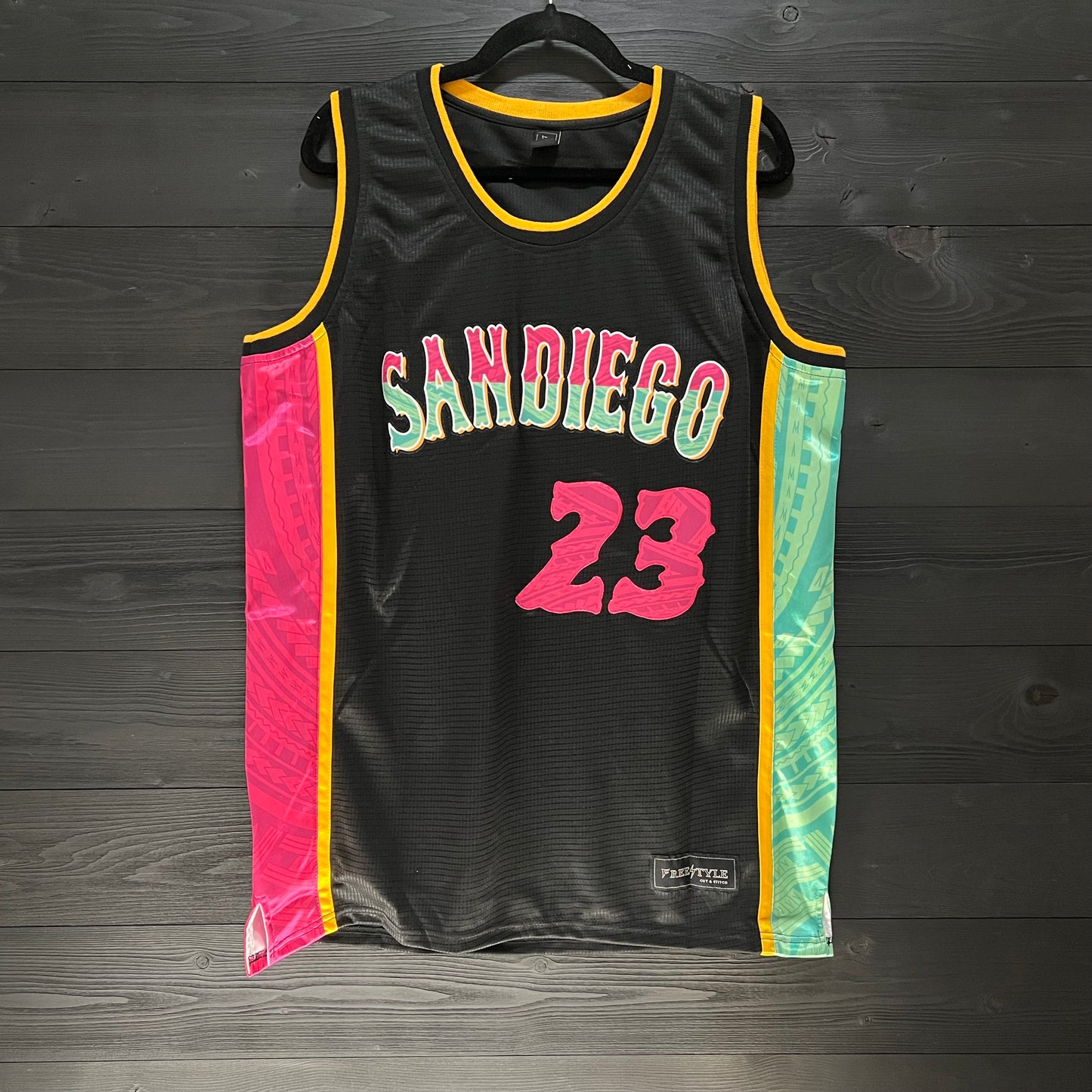 A-004a #23 Black Mint Pink - ALL SIZES