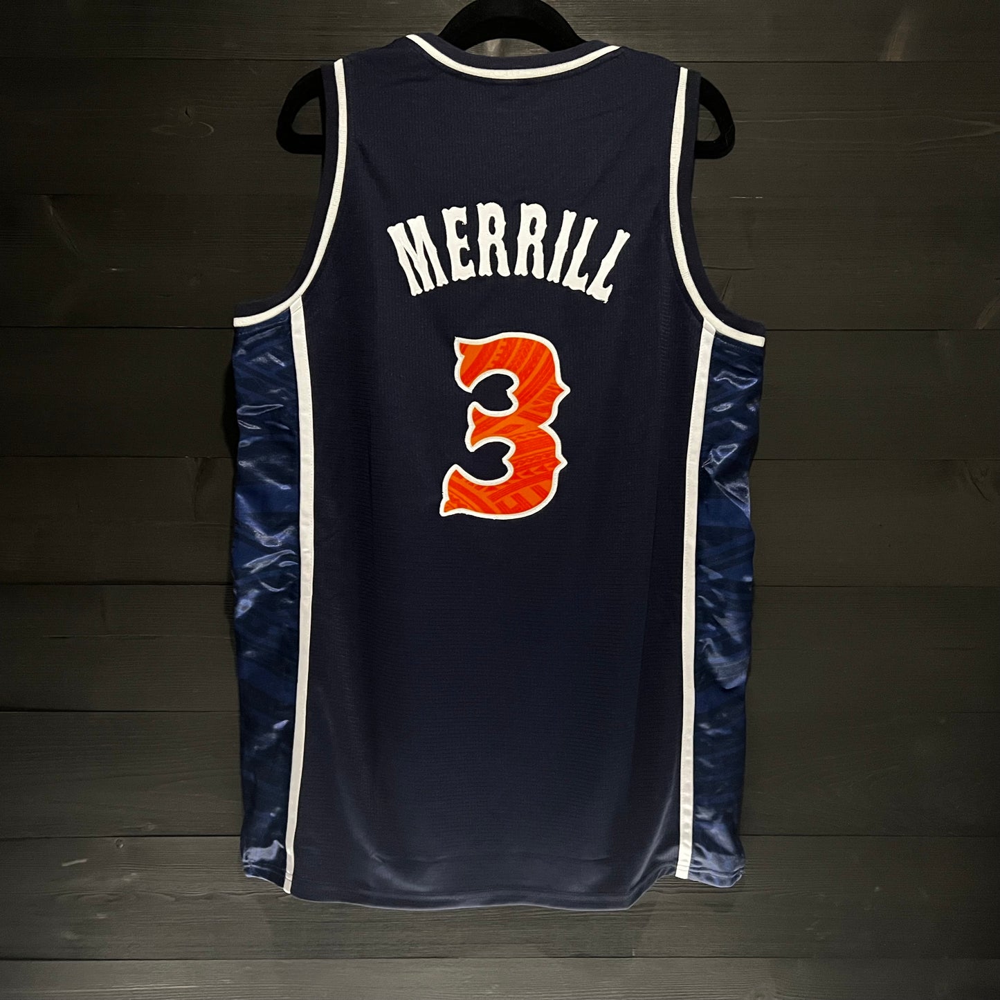 A-022a #3 Navy White Orange Tuscan - ALL STOCK