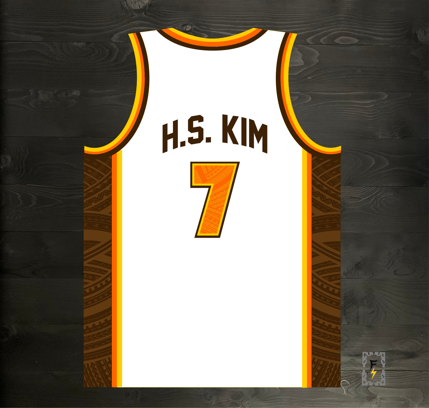 A-023m H.S. KIM #7 SD 1984 White Tribalz - MADE TO ORDER