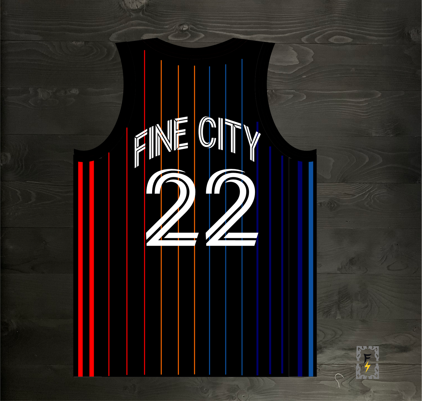 F-000m FINE CITY #22 SD Flow FC Black Pinstripes - MADE TO ORDER