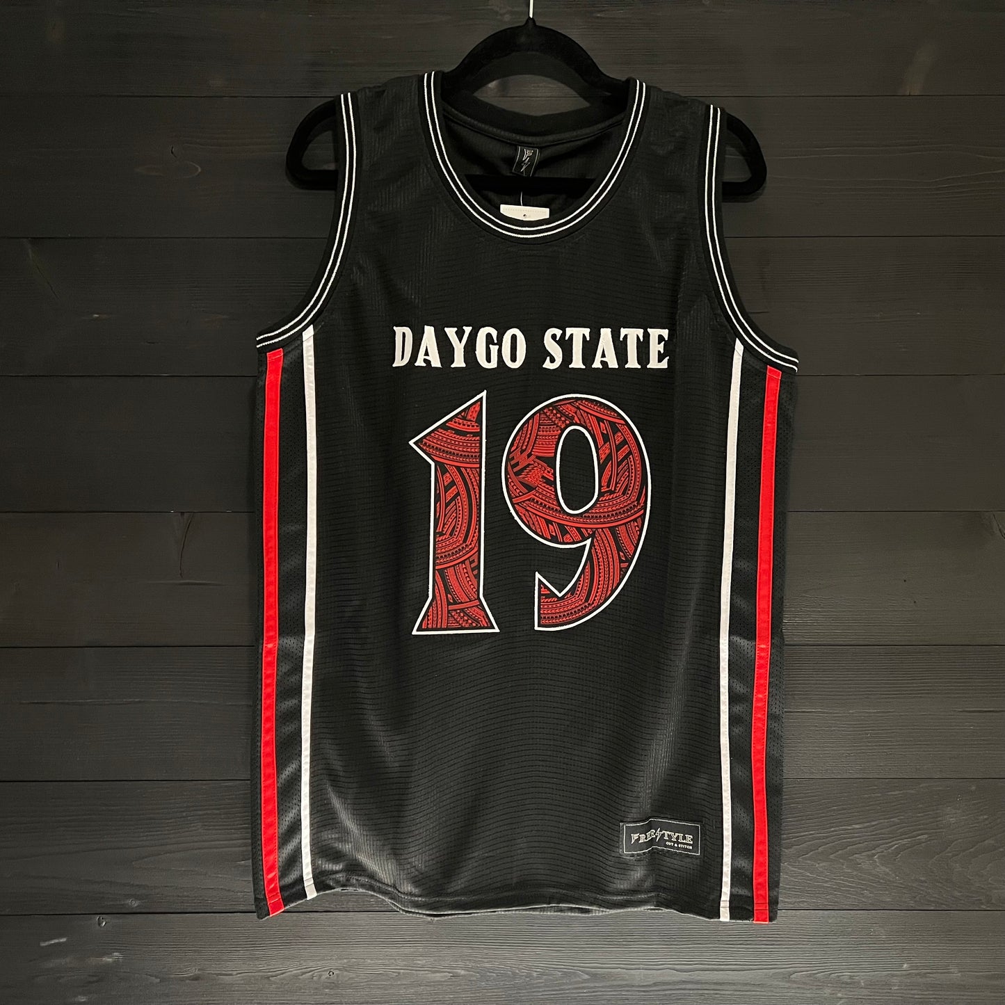 C-002m GWYNN #19 AZTECS DS Black Tribalz - MADE TO ORDER