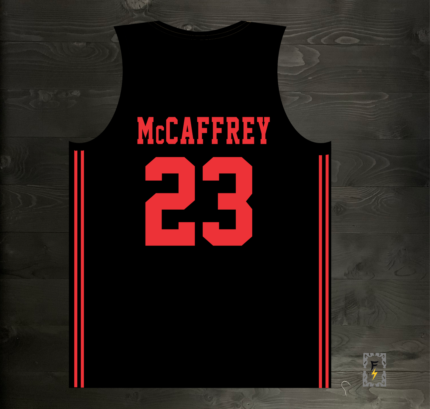 N-482m McCAFFREY #23 SF Black - MADE TO ORDER