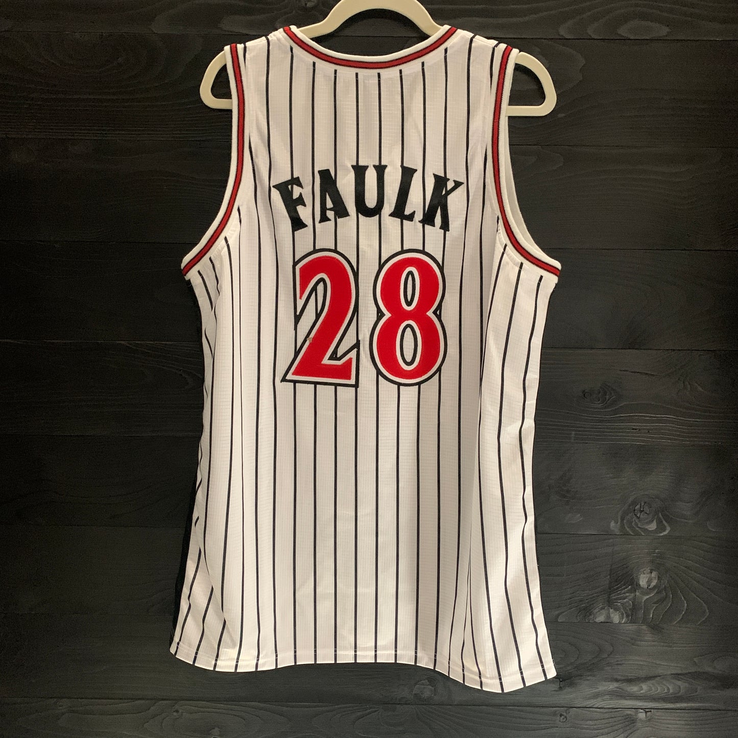 C-004m FAULK #28 AZTECS SD White Pinstripes - MADE TO ORDER