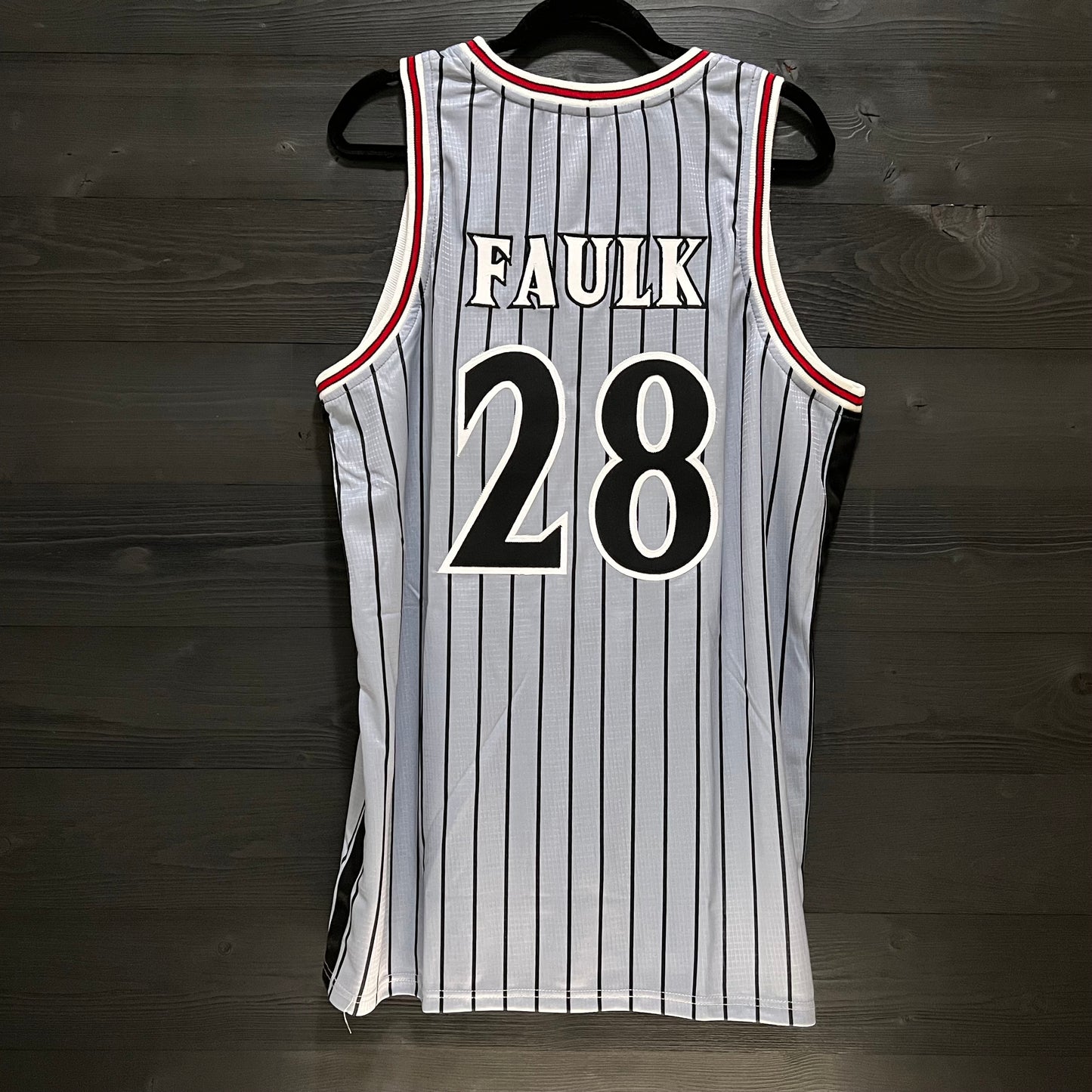 C-005a FAULK #28 AZTECS SD Gray Pinstripes - AVAIL STOCK