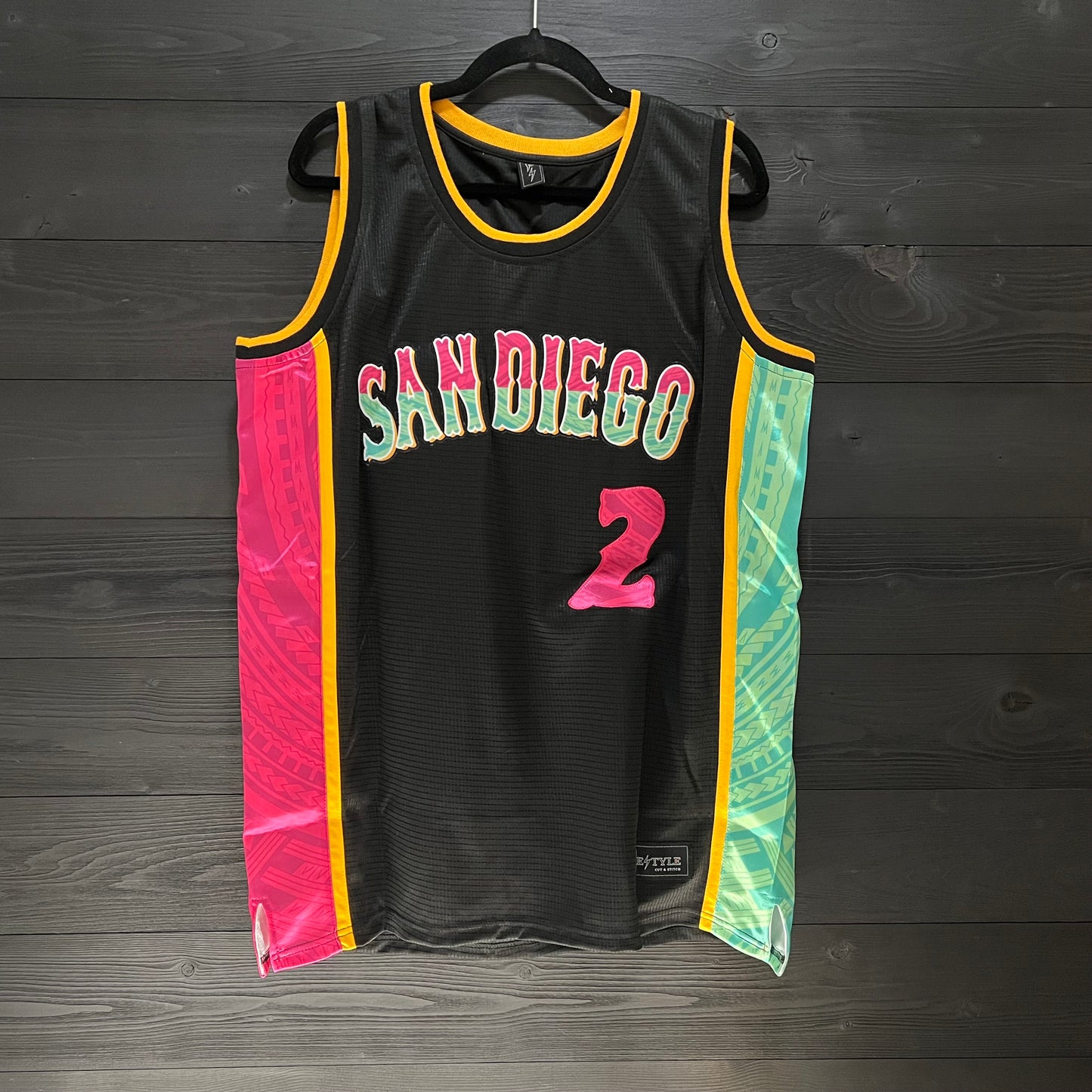 A-004m XAN DIEGO #2 SD Friars Black City Connect Tribalz - MADE TO ORDER